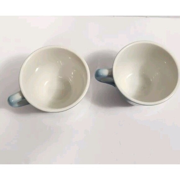 Vintage Jackson Custom China Mugs Set Of Two Blue White Fade K8 - Picture 3 of 8